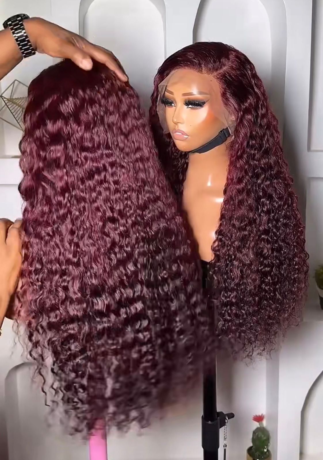 Burgundy Deep Wave
