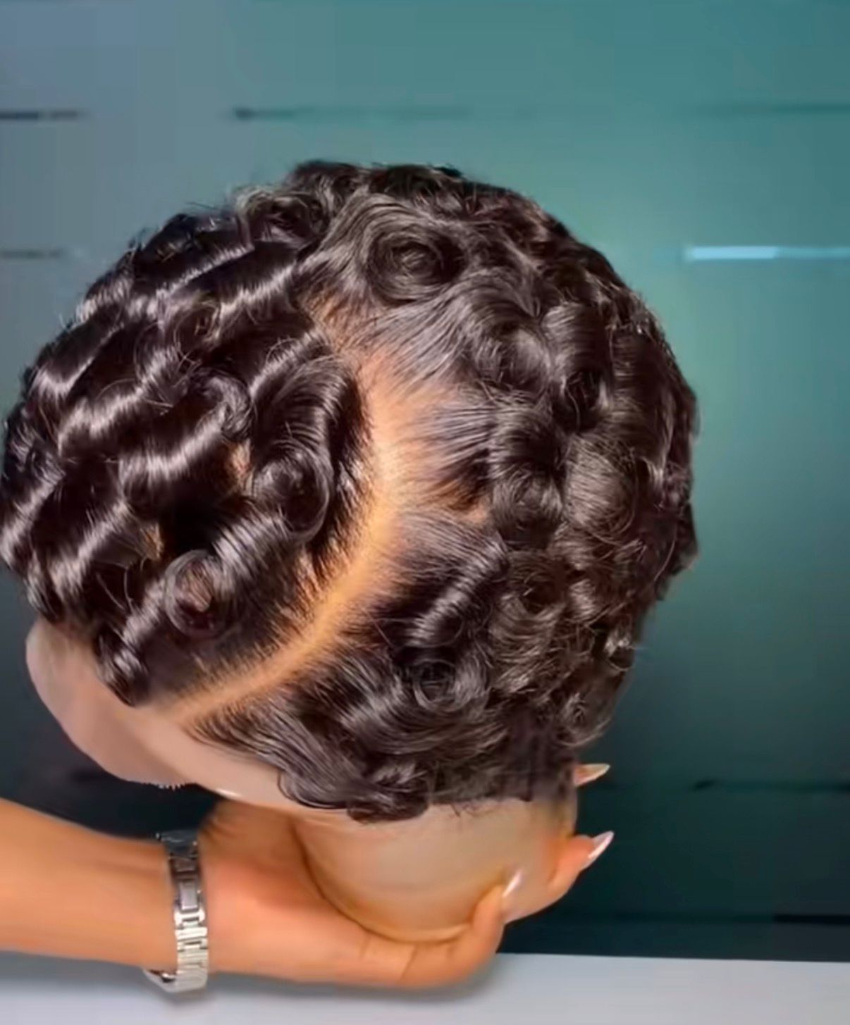 Curly Pixie Chioma Cut Human Hair