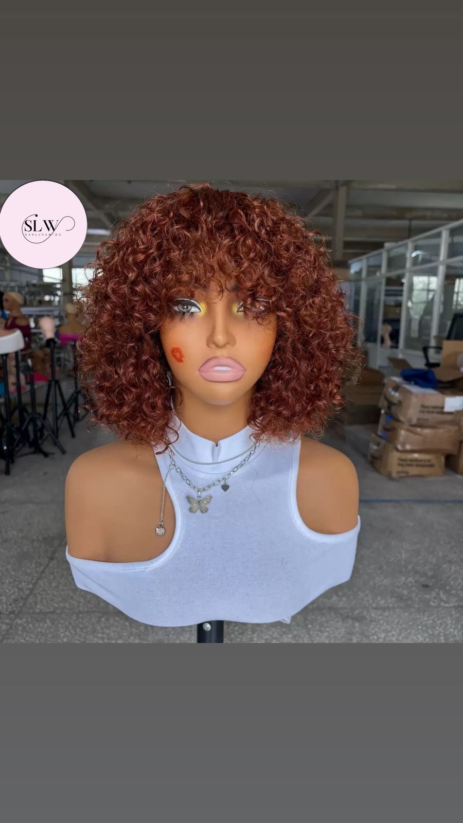 Jerry Curl Short Bob Unit
