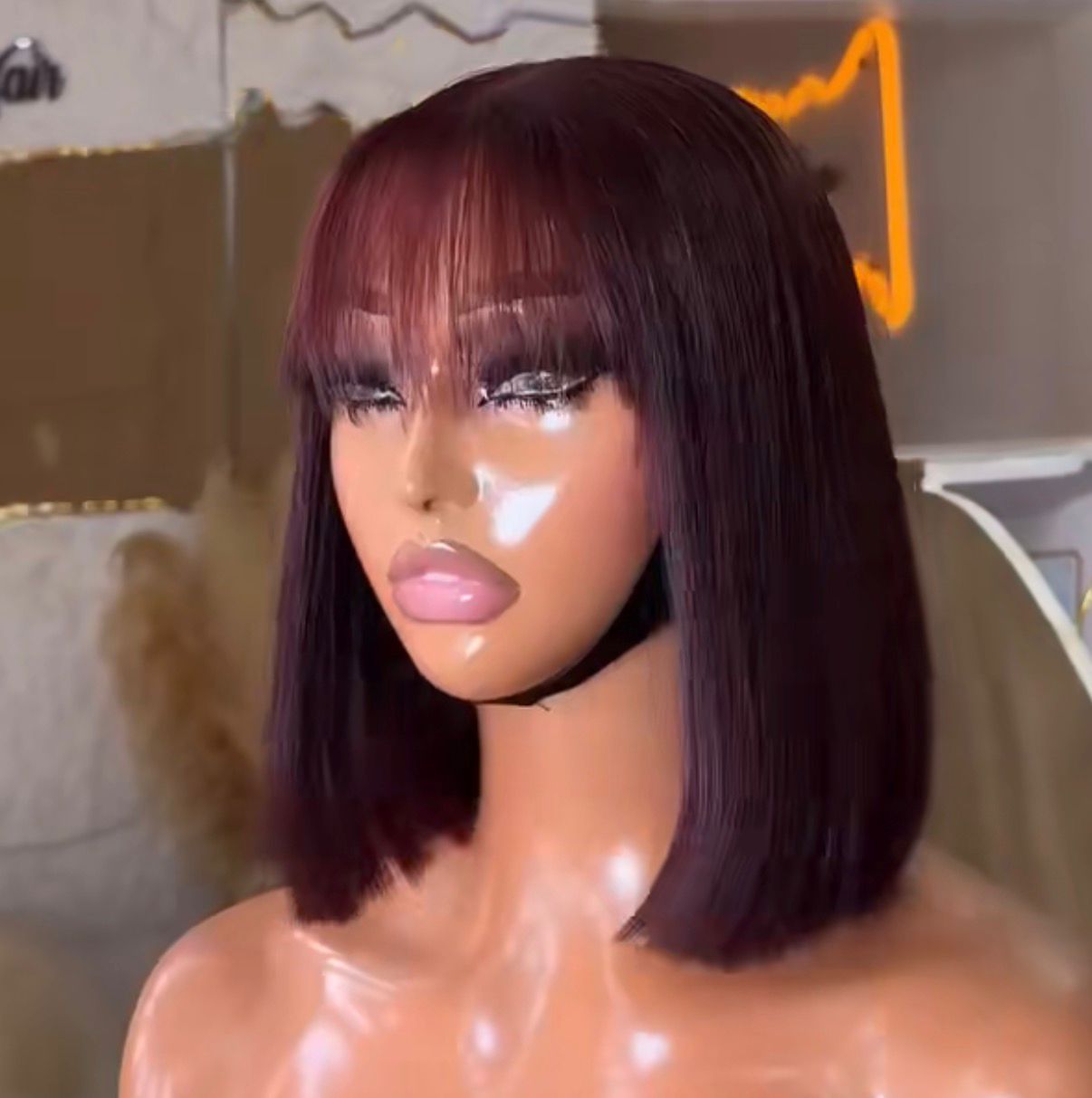 DD Fringe Human Bob Raw Hair